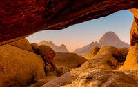 Spitzkoppe in Namibië bij zonsondergang