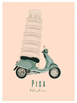 Pisa Italia van Stedenkunst
