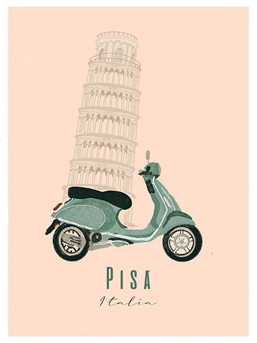 Pisa Italia van Stedenkunst