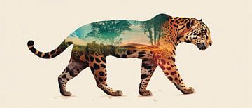 Dierenlandschapsreis van Poster Art Shop