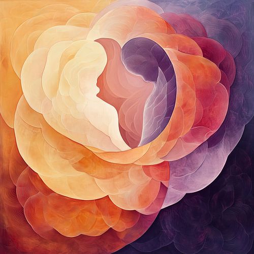 Baby in shapes colourful