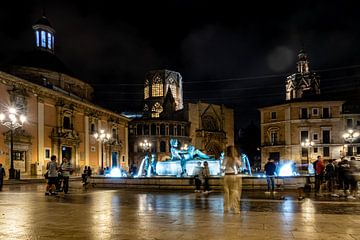 Plaza de la Virgen in Valencia by Dieter Walther