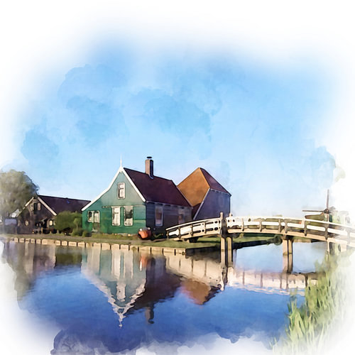 Zaandam, Zaanse Schans, Nordholland. von Danny de Klerk