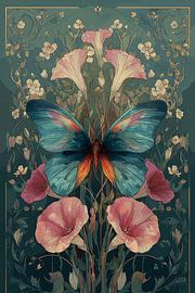 Schmetterling im Jugendstil Nr. 4 von Studio BB