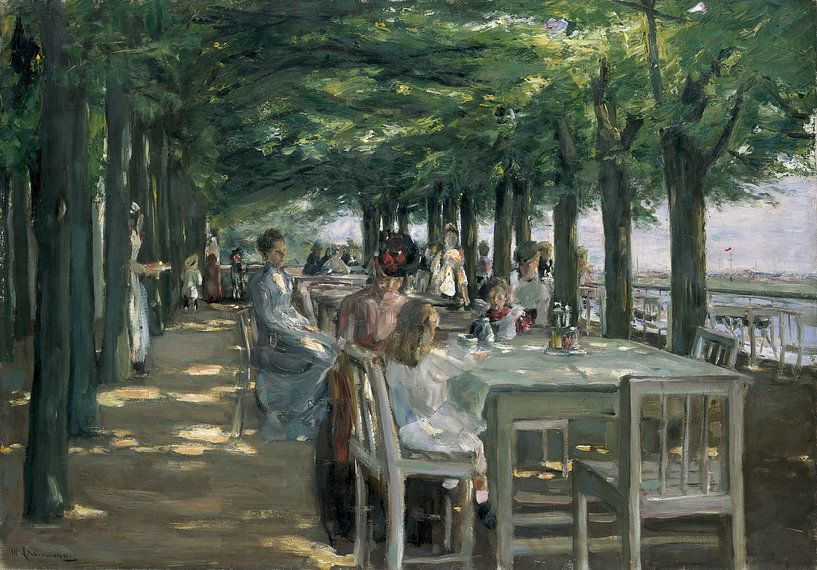 Het terras bij Restaurant Jacob, Max Liebermann van Bridgeman Masters
