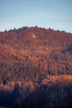 Een korte wandeling buiten de voordeur in Schmalkalden tijdens een prachtige zonsondergang - Thüringen - Duitsland van Oliver Hlavaty