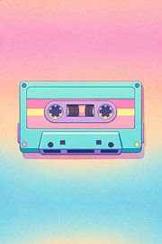 Retro Pastel Cassette Tape by irgian firmansyah