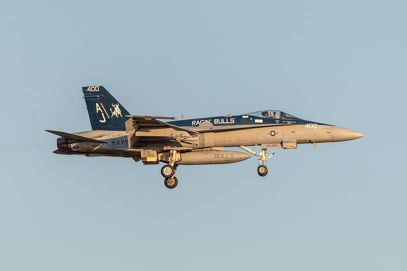 A handsome McDonnell Douglas F/A-18C Legacy Hornet in landing photographed at NAS Oceana. by Jaap van den Berg