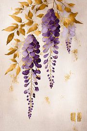 Glycine gracieuse aux feuilles dorées