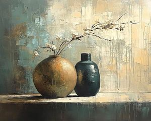 Vase Malerei | Vase Duo Harmony
