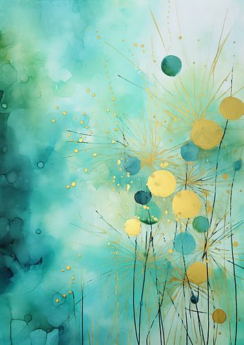 L'or et l'aqua dans l'abstraction