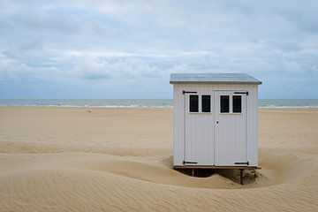 Strandhütte in Koksijde von Johan Vanbockryck