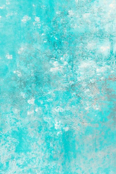 Witte abstracte bloemen van Diana Mets