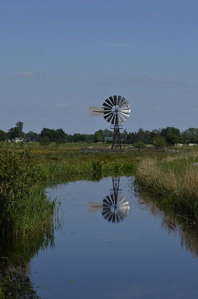 Landschaft mit landwirtschaftlicher Mühle von Harm Zwier
