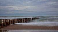 Breakwater and beach by Bram van Broekhoven thumbnail