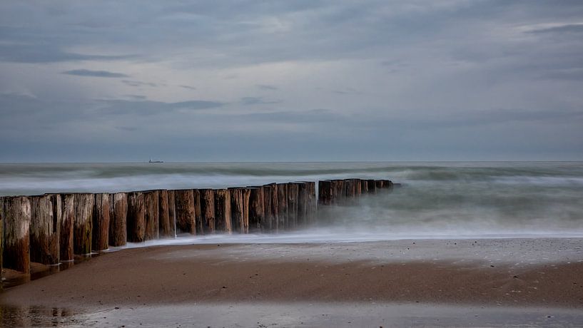 Breakwater and beach by Bram van Broekhoven
