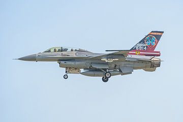 Taiwanese Lockheed Martin F-16B Fighting Falcon. by Jaap van den Berg