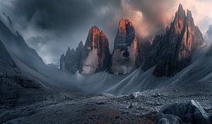 Erstes Licht Berge