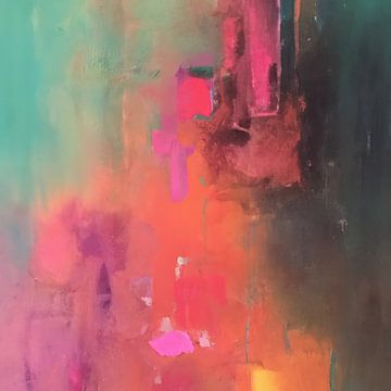 Colourful modern abstract painting by Studio Allee