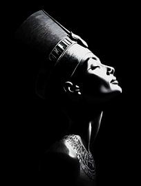 Nefertiti Elegant Egyptisch Koningin Portret van Ramy Salah Hefny