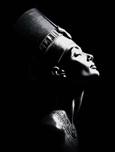 Nofretete Elegantes ägyptisches Königin-Portrait von Ramy Salah Hefny