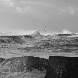 Sturm auf der Seebrücke von Robbert goedhart