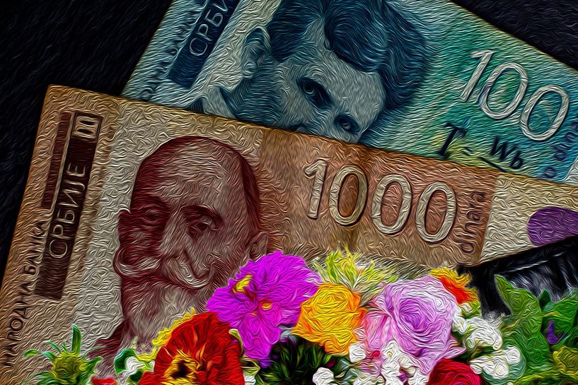 Financial : Serbian banknotes by Photoart-Naegele