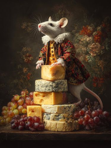 La souris noble et le banquet au fromage sur But First Framing