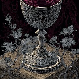 Calice opulent avec une fumée mystérieuse sur Pixelbull Design