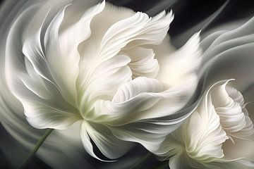 Witte tulpen van Bert Nijholt