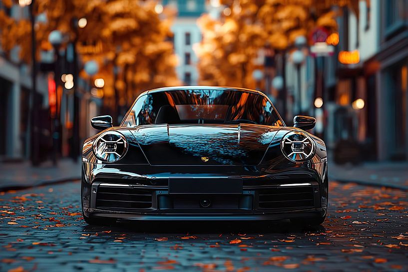 Schwarzer Porsche 911 GT 3 von PixelPrestige