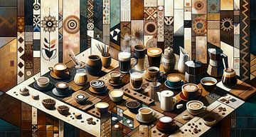 Geometrische Vielfalt der Kaffeewelt von artefacti