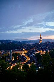 Sonnenuntergang in Bern, Schweiz von Denise Hendrikx