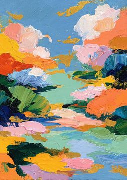 Abstract play of colours by Niklas Maximilian