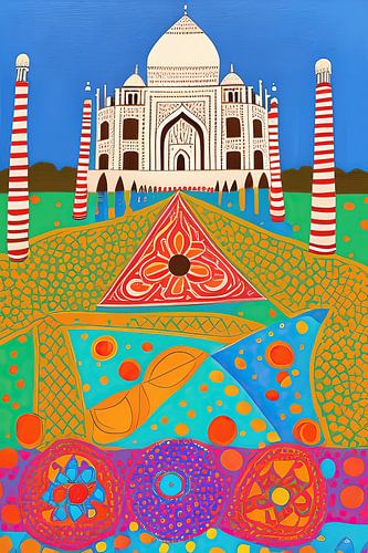 Taj Mahal schilderij