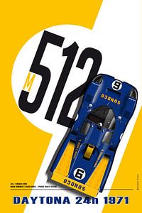 Ferrari 512 Donohue-Hobbs Daytona 1971