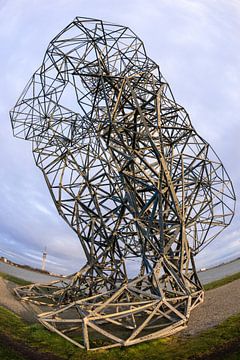 the thinking man at Lelystad by Peter de Jong