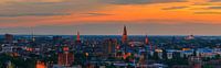 Panorama of Groningen city skyline