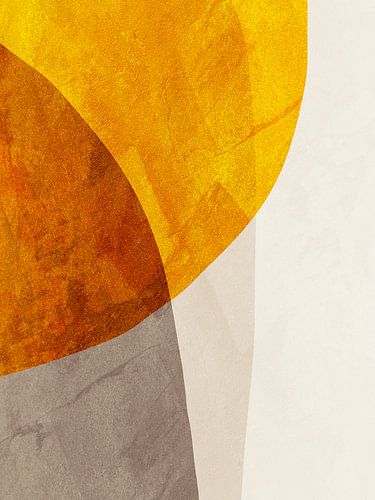 Organische abstracte kunst - aardse tinten