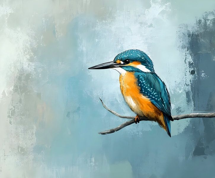 Eisvogel-Porträt von But First Framing