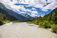 De rivier Lech tussen de Alpen in Tirol, Oostenrijk van Gerwin Schadl thumbnail