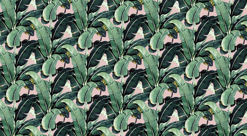 Matinique Banana Leaf salmon pink by Marieke met een twist