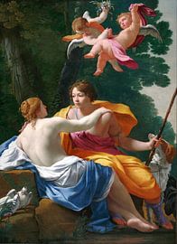 Venus and Adonis, Simon Vouet, 1642 van Atelier Liesjes