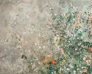 Flowers | Flower Field Impressionism by Wonderful Art