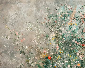Bloemen | Bloemenveld Impressionisme van De Mooiste Kunst