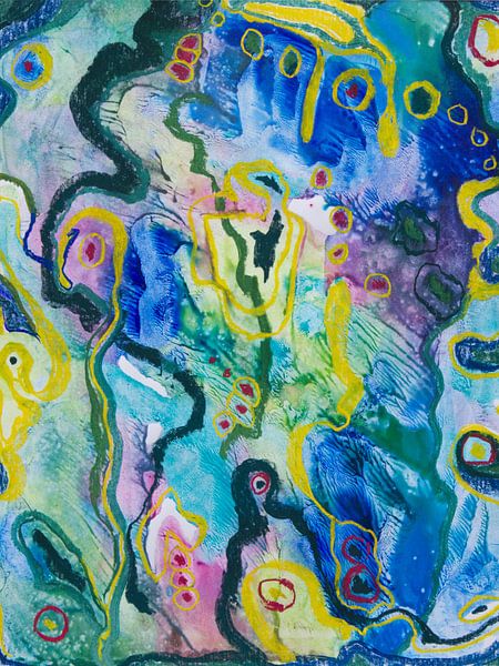 'Joy like a Blue River’ – staand formaat van Annemarie Gorter