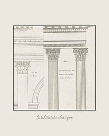 Classic historical print | Minimalism, structure | Architecture | Sketch by NOONY