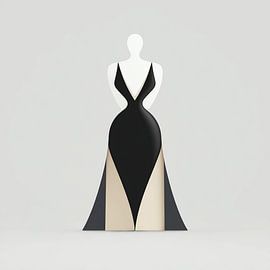 De Zwarte Zwanenjurk van de Nacht | Een Silhouet dat Fluistert