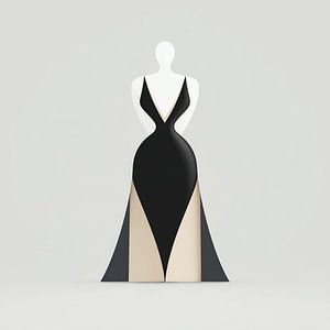 The Black Swan Dress of the Night | A Silhouette that Whispers
