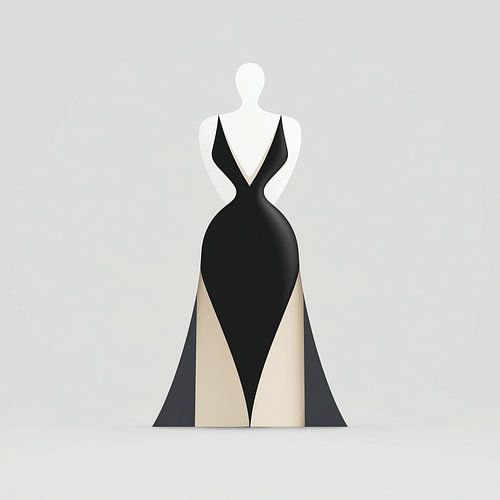The Black Swan Dress of the Night | A Silhouette that Whispers